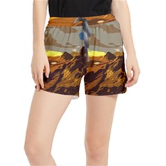 Scotland Monti Mountains Mountain Women s Runner Shorts by Sarkoni