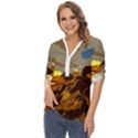 Scotland Monti Mountains Mountain Zip Up Long Sleeve Blouse View2