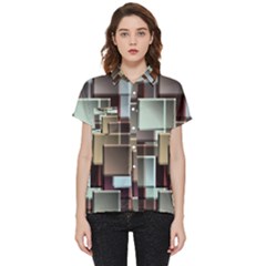 Texture Artwork Mural Murals Art Short Sleeve Pocket Shirt by Sarkoni