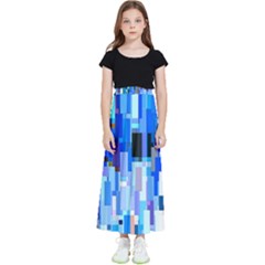 Color Colors Abstract Colorful Kids  Flared Maxi Skirt by Sarkoni