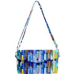 Color Colors Abstract Colorful Removable Strap Clutch Bag by Sarkoni