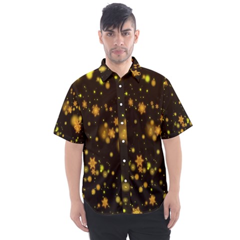 Background Black Blur Colorful Men s Short Sleeve Shirt by Sarkoni