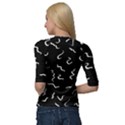 Scribbles Lines Drawing Picture Quarter Sleeve Raglan T-Shirt View2