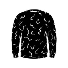 Scribbles Lines Drawing Picture Kids  Sweatshirt