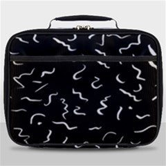 Scribbles Lines Drawing Picture Full Print Lunch Bag by Sarkoni