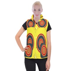 Art Decoration Wallpaper Bright Women s Button Up Vest by Sarkoni