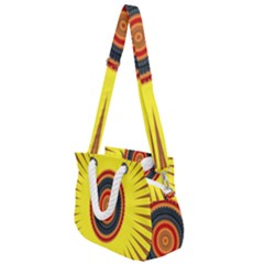 Art Decoration Wallpaper Bright Rope Handles Shoulder Strap Bag by Sarkoni