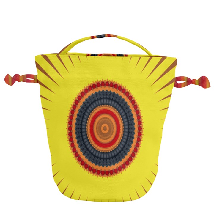 Art Decoration Wallpaper Bright Drawstring Bucket Bag