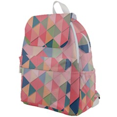 Background Geometric Triangle Top Flap Backpack by Sarkoni