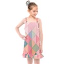 Background Geometric Triangle Kids  Overall Dress View1