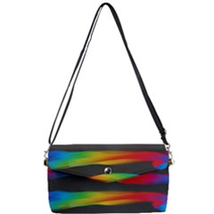 Colorful Background Removable Strap Clutch Bag by Sarkoni