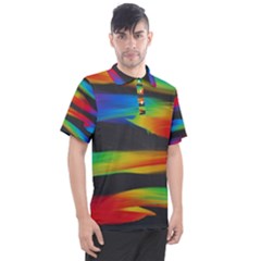 Colorful Background Men s Polo T-shirt by Sarkoni