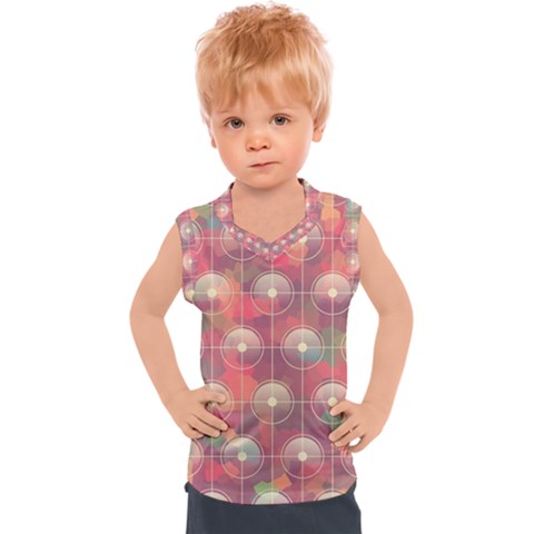 Colorful Background Abstract Kids  Sport Tank Top by Sarkoni