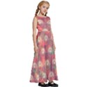 Colorful Background Abstract Kids  Satin Sleeveless Maxi Dress View3