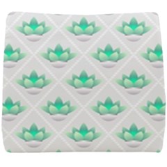 Plant Pattern Green Leaf Flora Seat Cushion by Sarkoni