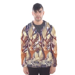 Tree Forest Woods Nature Landscape Men s Hooded Windbreaker