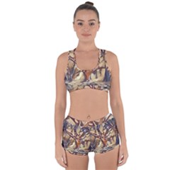 Tree Forest Woods Nature Landscape Racerback Boyleg Bikini Set by Sarkoni