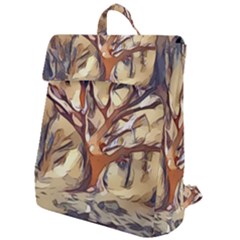 Tree Forest Woods Nature Landscape Flap Top Backpack by Sarkoni