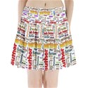 Writing Author Motivation Words Pleated Mini Skirt View1