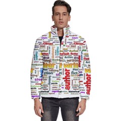 Writing Author Motivation Words Men s Puffer Bubble Jacket Coat