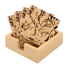 Tree Forest Woods Nature Landscape Bamboo Coaster Set