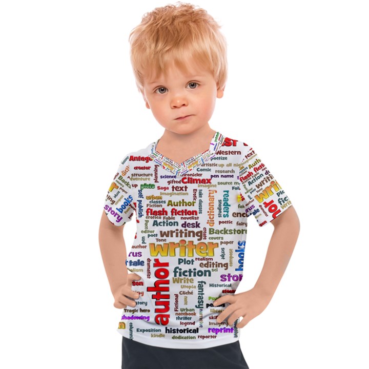 Writing Author Motivation Words Kids  Sports T-Shirt