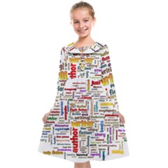 Writing Author Motivation Words Kids  Midi Sailor Dress by Sarkoni