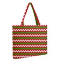 Christmas Paper Scrapbooking Pattern Zipper Medium Tote Bag View2