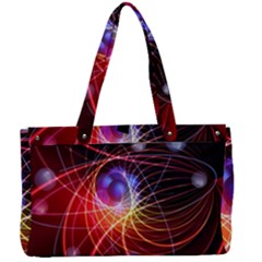 Physics Quantum Physics Particles Canvas Work Bag by Sarkoni