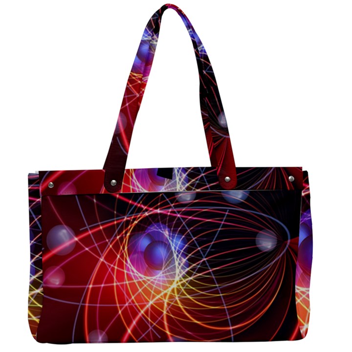 Physics Quantum Physics Particles Canvas Work Bag