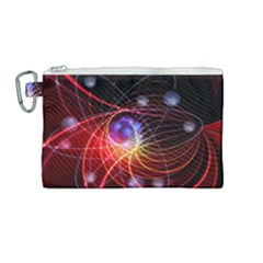 Physics Quantum Physics Particles Canvas Cosmetic Bag (medium) by Sarkoni