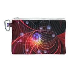 Physics Quantum Physics Particles Canvas Cosmetic Bag (large) by Sarkoni