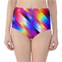 Abstract Background Colorful Pattern Classic High-Waist Bikini Bottoms View1