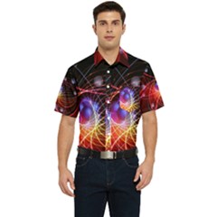 Physics Quantum Physics Particles Men s Short Sleeve Pocket Shirt  by Sarkoni