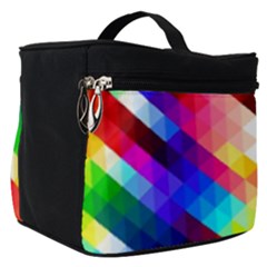 Abstract Background Colorful Pattern Make Up Travel Bag (small) by Sarkoni