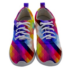 Abstract Background Colorful Pattern Women Athletic Shoes by Sarkoni