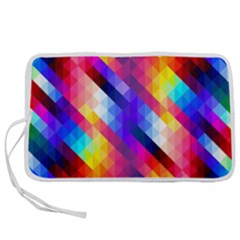 Abstract Background Colorful Pattern Pen Storage Case (s)