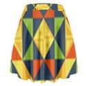 Background Geometric Color High Waist Skirt View2