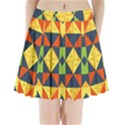 Background Geometric Color Pleated Mini Skirt View1