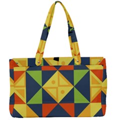 Background Geometric Color Canvas Work Bag by Sarkoni