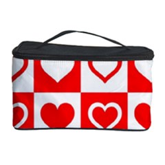 Background Card Checker Chequered Cosmetic Storage Case by Sarkoni