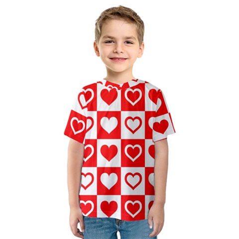 Background Card Checker Chequered Kids  Sport Mesh T-shirt by Sarkoni