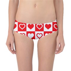 Background Card Checker Chequered Classic Bikini Bottoms by Sarkoni