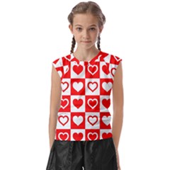 Background Card Checker Chequered Kids  Raglan Cap Sleeve T-shirt by Sarkoni