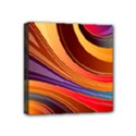 Abstract Colorful Background Wavy Mini Canvas 4  x 4  (Stretched) View1