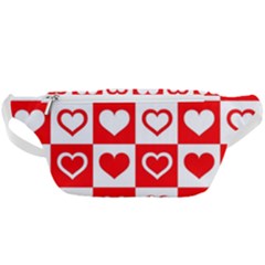 Background Card Checker Chequered Waist Bag  by Sarkoni