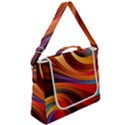 Abstract Colorful Background Wavy Box Up Messenger Bag View2