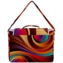 Abstract Colorful Background Wavy Box Up Messenger Bag View3