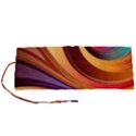 Abstract Colorful Background Wavy Roll Up Canvas Pencil Holder (S) View1