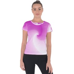 Abstract Spiral Pattern Background Short Sleeve Sports Top  by Sarkoni